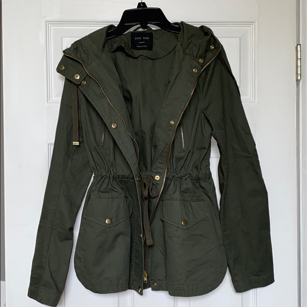 NWOT Army Green Utility Jacket